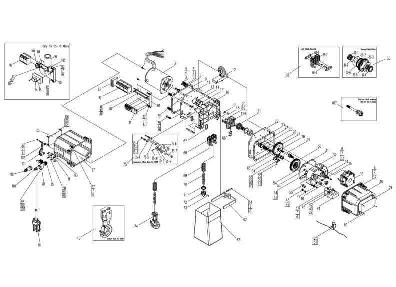 SS-3C 1 Ton Chain Hoist