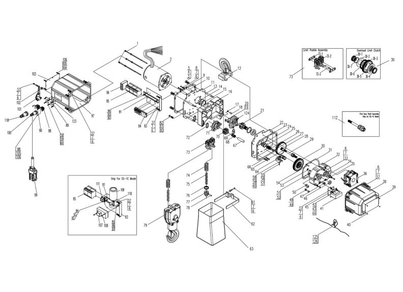 SS-1C 3 Ton Chain Hoists