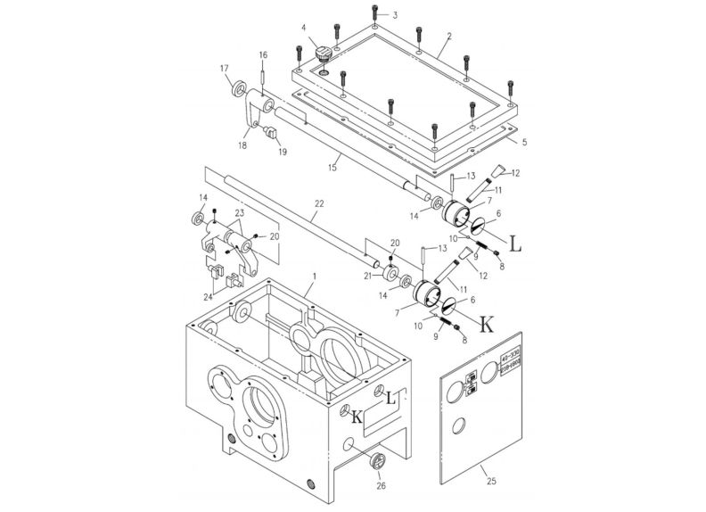 EVS-1440B Headstock Assembly