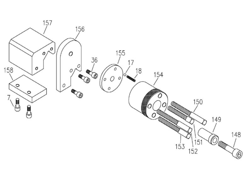 EVS-1440B Four-Position Stop Assembly