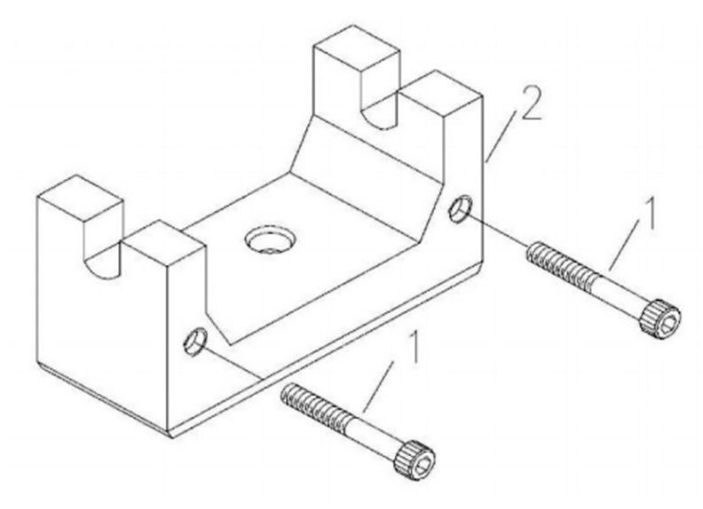 EVS-1440B Chuck Key Bracket Assembly