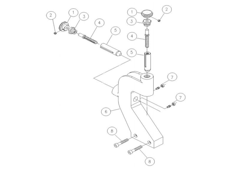 EVS-1440B Follow Rest Assembly 