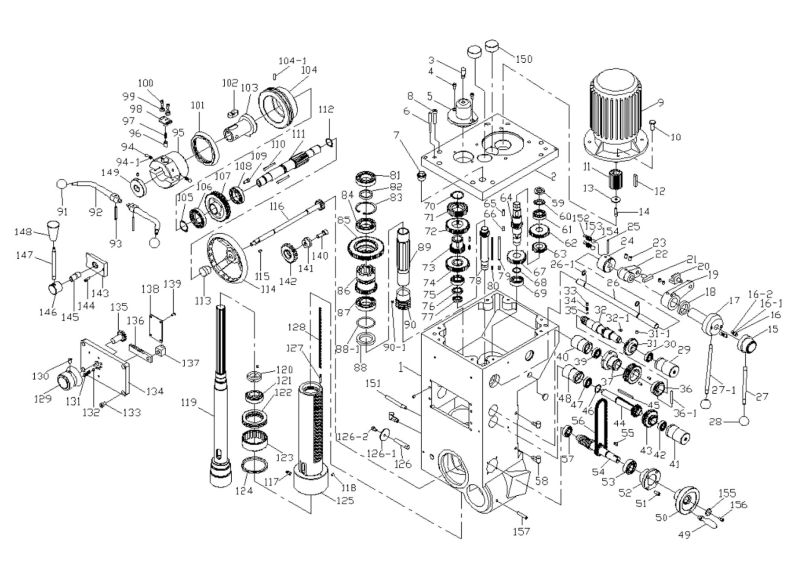 J-720R Gear Box Assembly