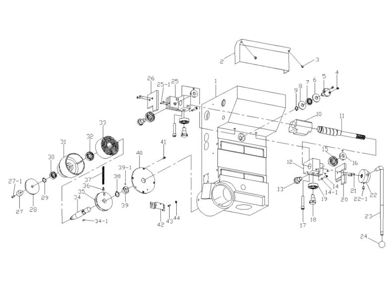 J-720R Rear Gear Box Assembly 