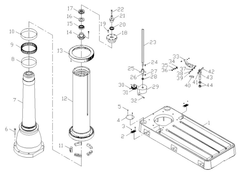 J-1230R Column and Base