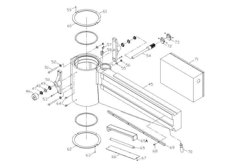 J-1230R Front Arm Assembly