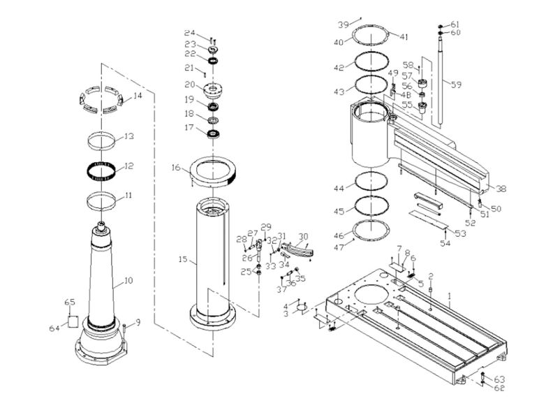 J-1600R-4 Column and Base