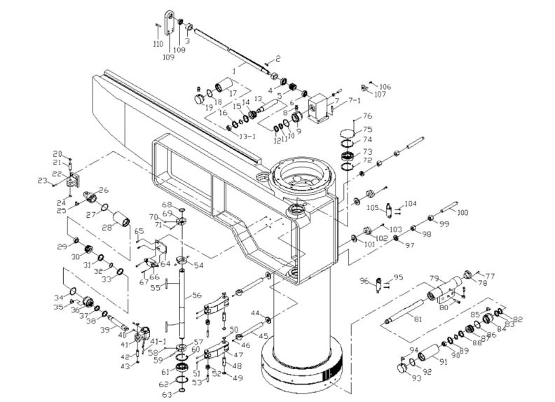 J-1600R-4 Hydraulic Clamping Mechanism