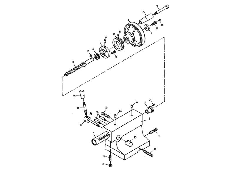 BDB-1340A Tailstock Assembly I