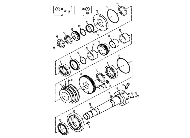 BDB-1340A Headstock Assembly II