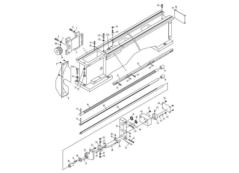 GHB-1340A Bed Assembly I 