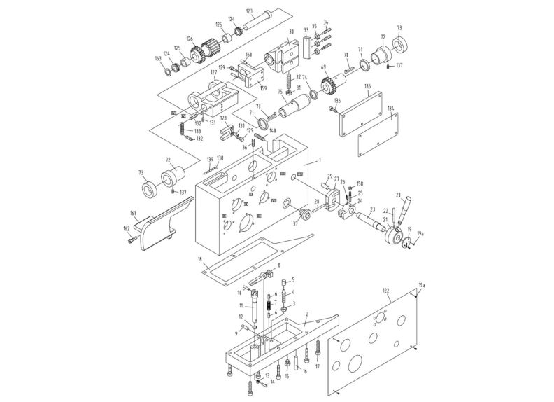 GH-1640ZX Apron Assembly I