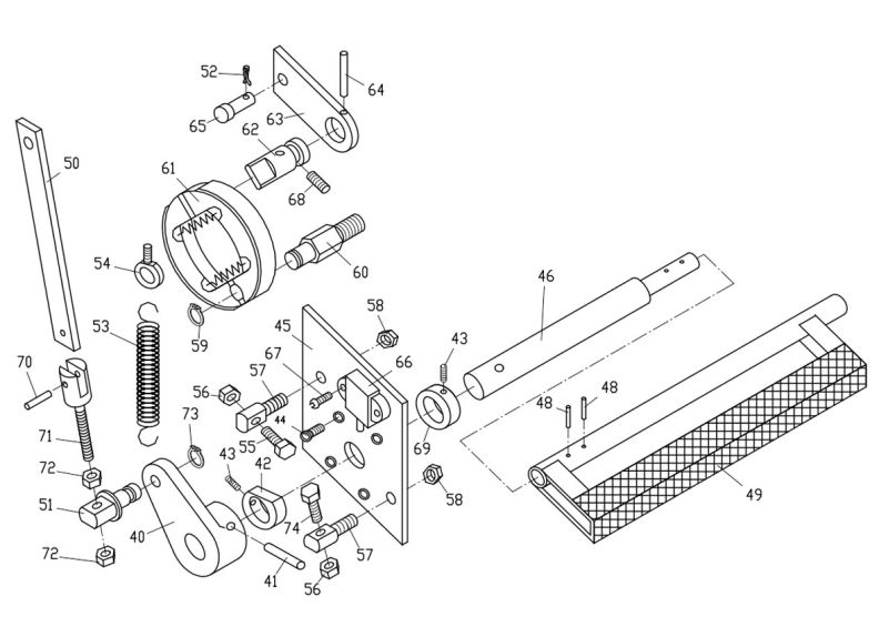 GH-1640ZX Brake Assembly