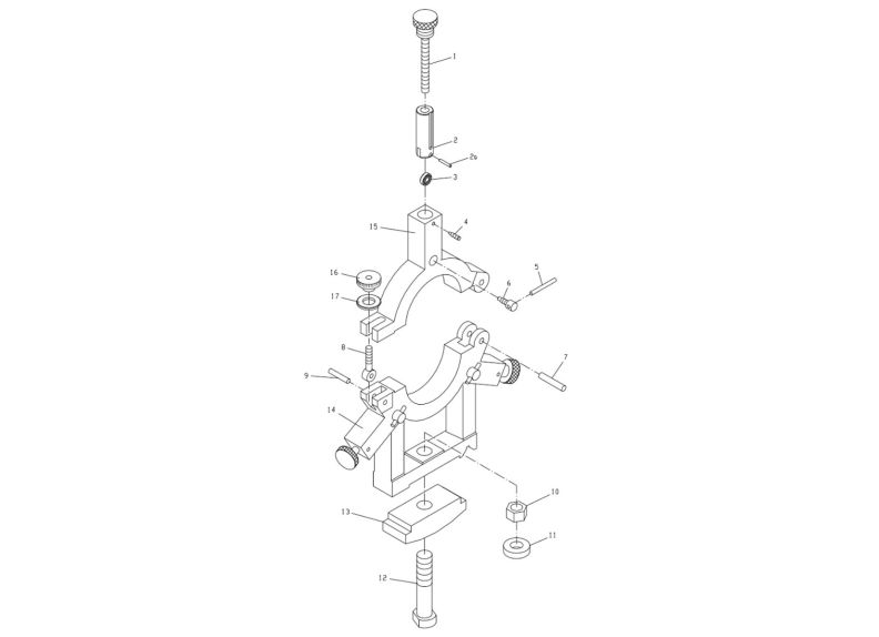 GH-1640ZX Steady Rest Assembly 