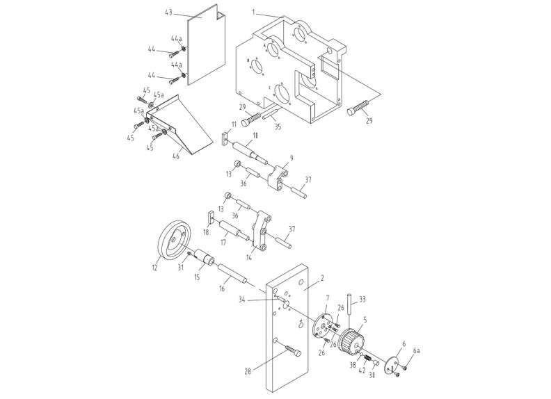 GH-1660ZX Change Gear Box Assembly I 