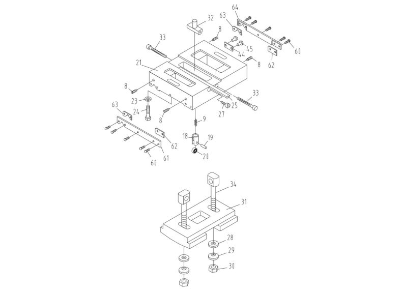 GH-1860ZX Tailstock Assembly II