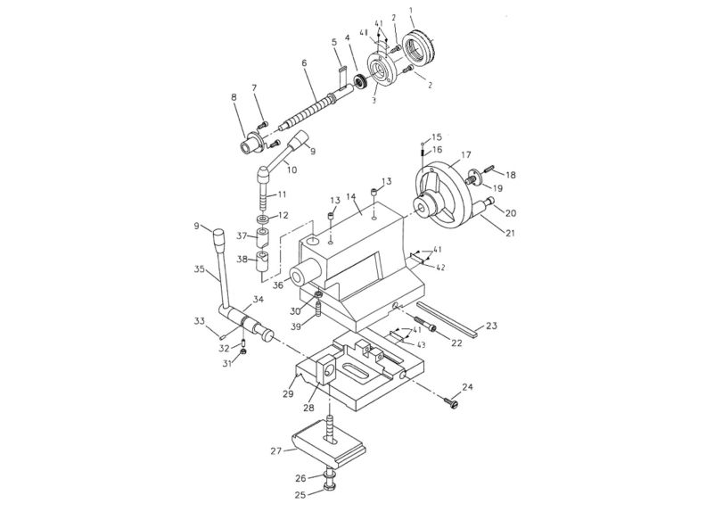 GH-1440-1 Tailstock Assembly 