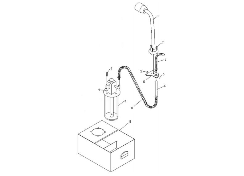 GH-1440-1 Coolant and Work Light Assembly