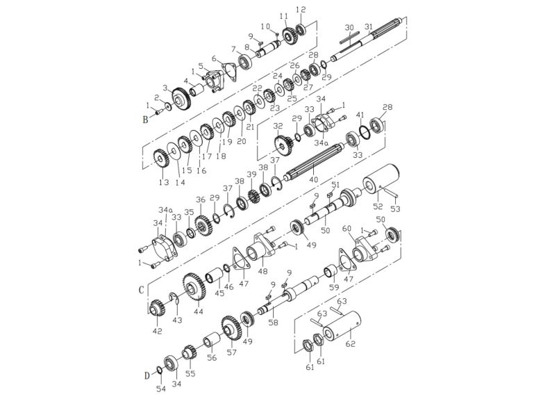 GH-1440-3 Gearbox Assembly II