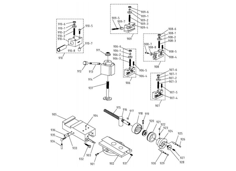 GH-1440B Compound Rest Assembly