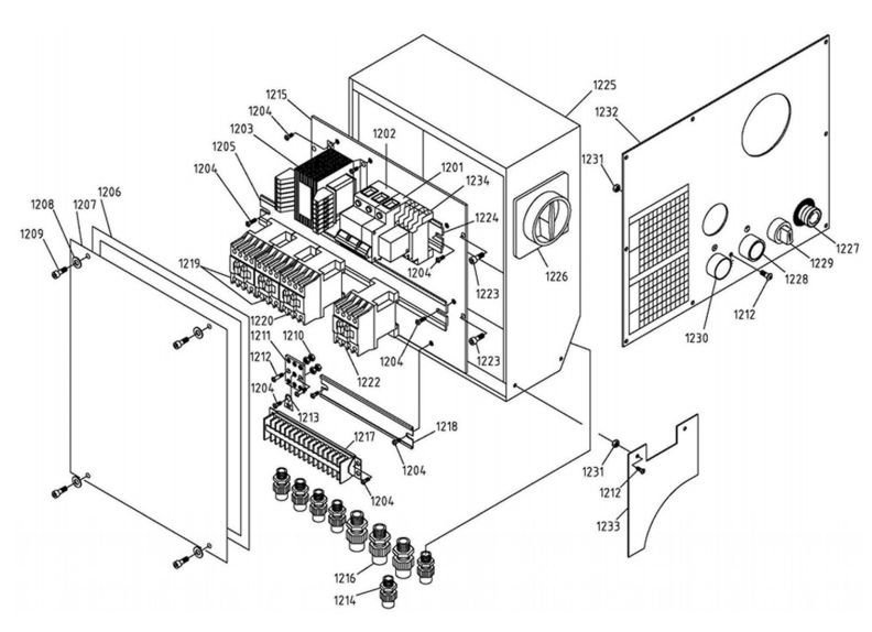 GH-1440B Electrical Box Assembly