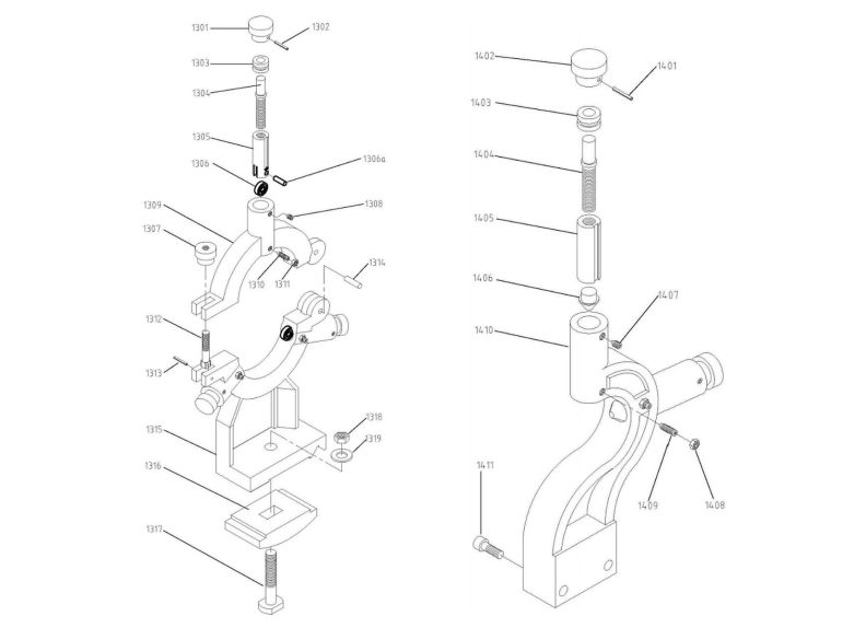 GH-1440B Steady Rest and Follow Rest