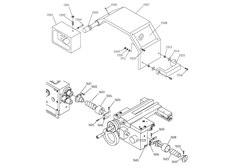 GH-1440B Chuck and Leadscrew Guards