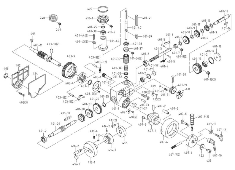 JMD-18PFN Power Feed Assembly