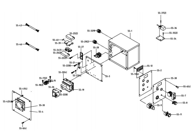 JMD-45VSPF Electric Box Assembly