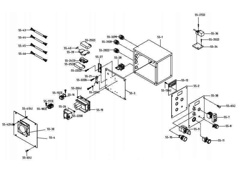 JMD-45VSPFT Electric Box Assembly