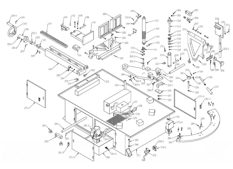 MBS-1018-3 Base Assembly