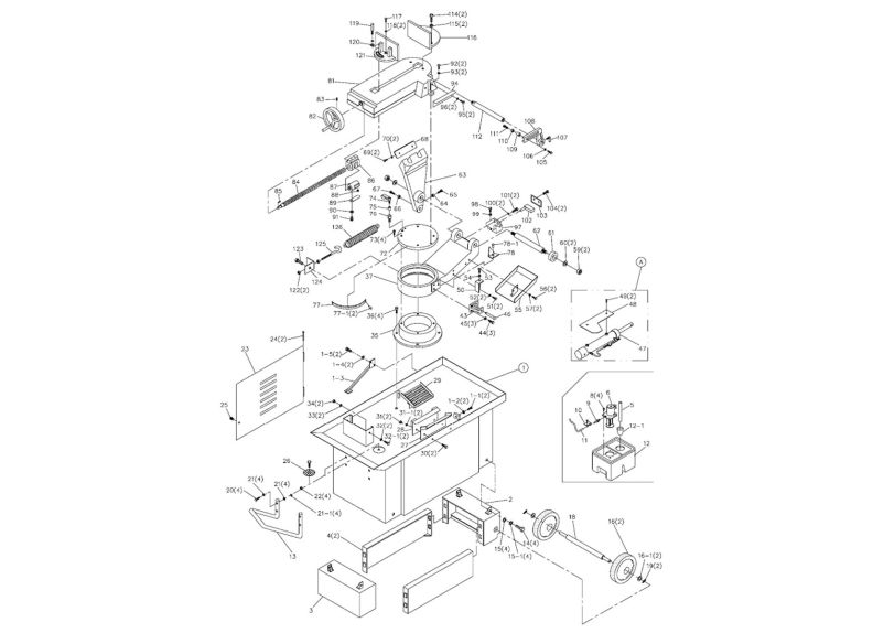 HVBS-710S Table and Stand Assembly