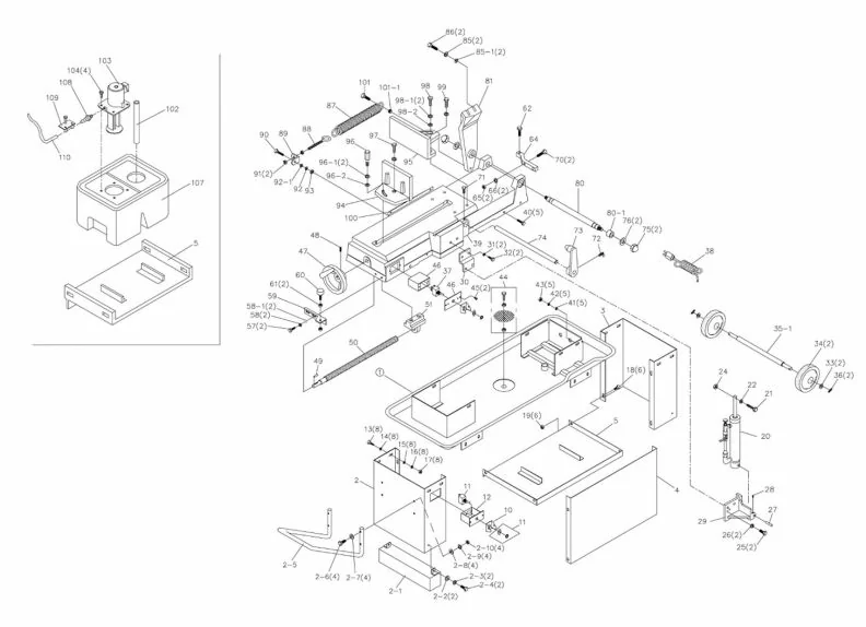 HBS-812G Table and Stand Assembly | JET Tools