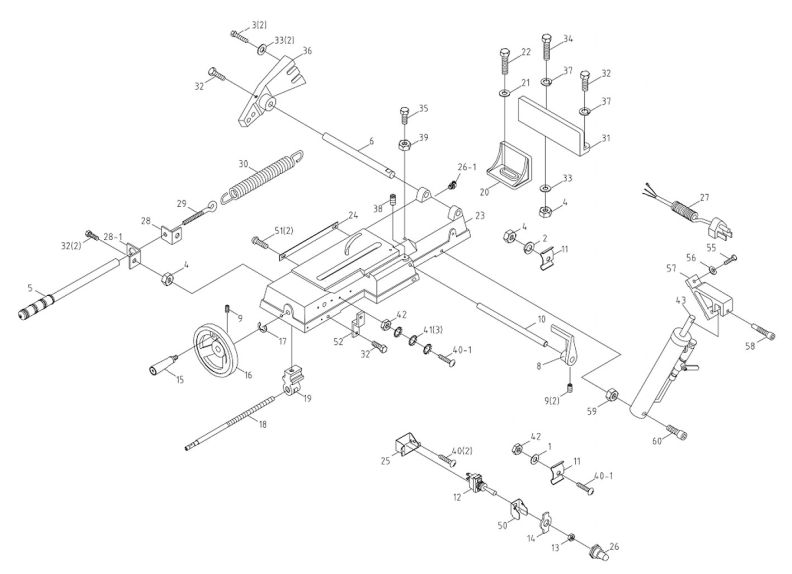  J-3130 Saw Base Assembly