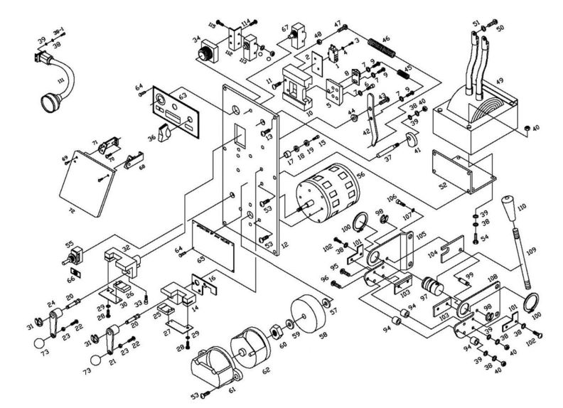 VBS-3612 Welder, Shear, and Work Lamp Assembly