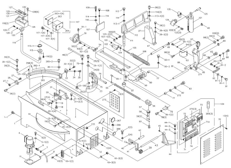 J-7040M-4 Base Assembly