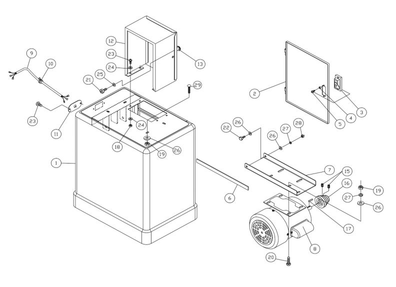 J-8201K Base Assembly