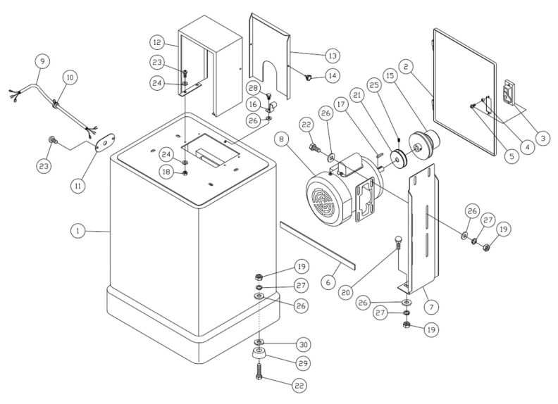 J-8201VS Base Assembly