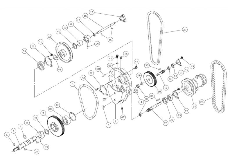 J-8201VS Gearbox Assembly