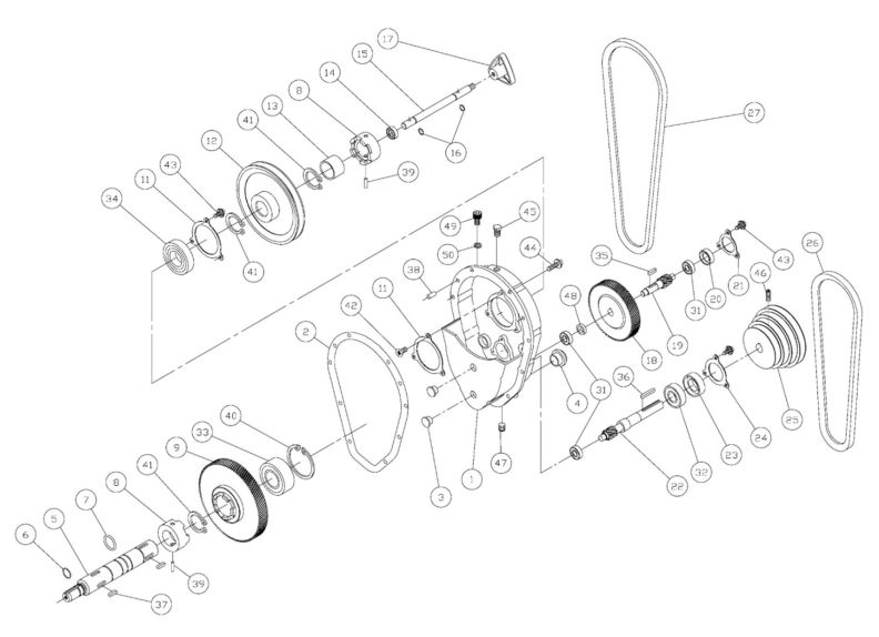 J-8203K Gearbox Assembly