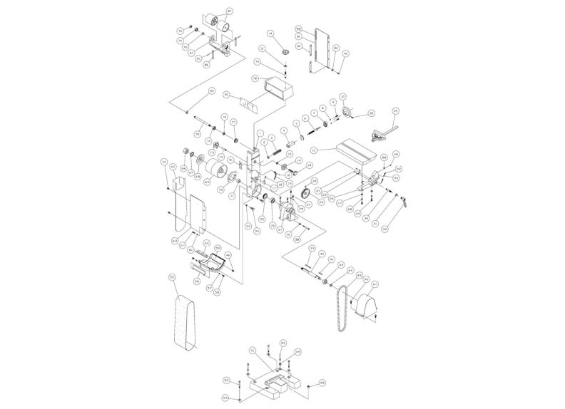  J-4300A Belt Sander Assembly