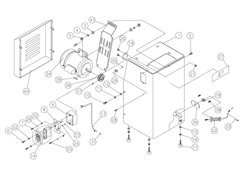  J-4300A Base Assembly