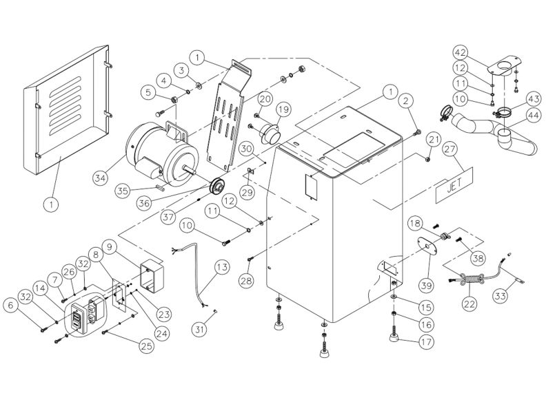 J-4400A Base Assembly