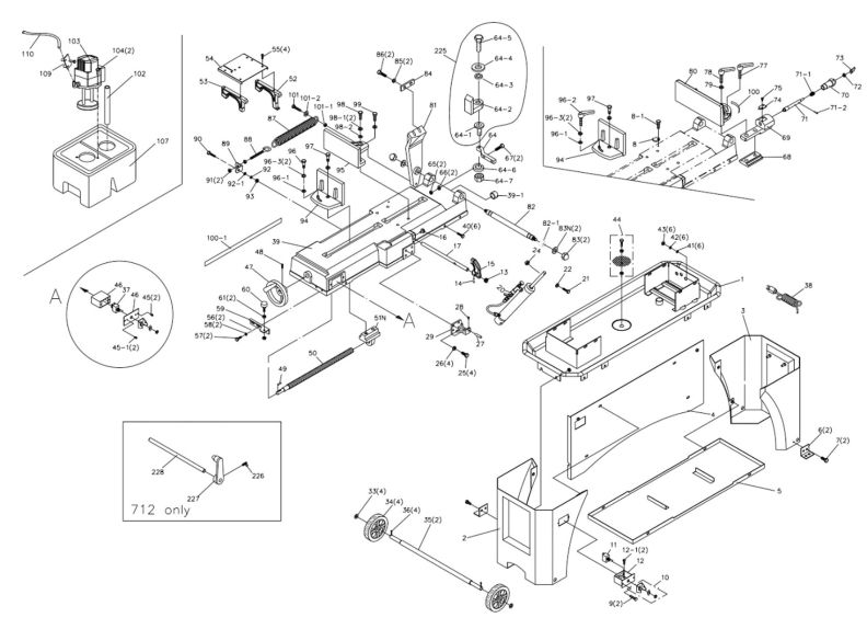 HVBS712V Bed and Stand Assembly