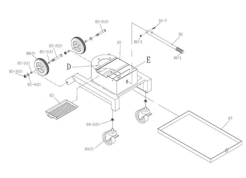 HVBS-8-DMW Base Assembly