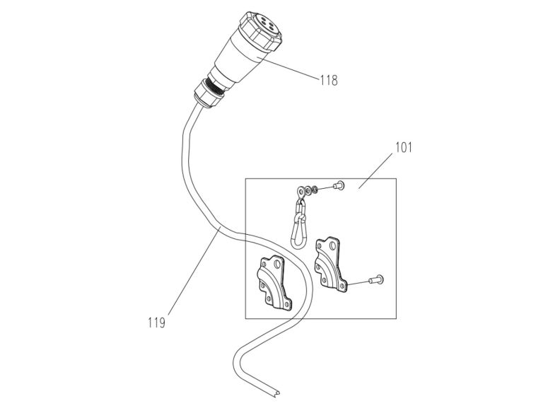 SS-1C 5 Ton Power Cord Assembly