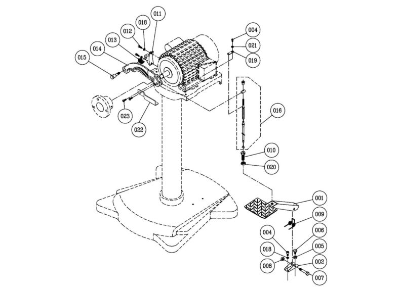 J-4421-2 Foot Brake Assembly