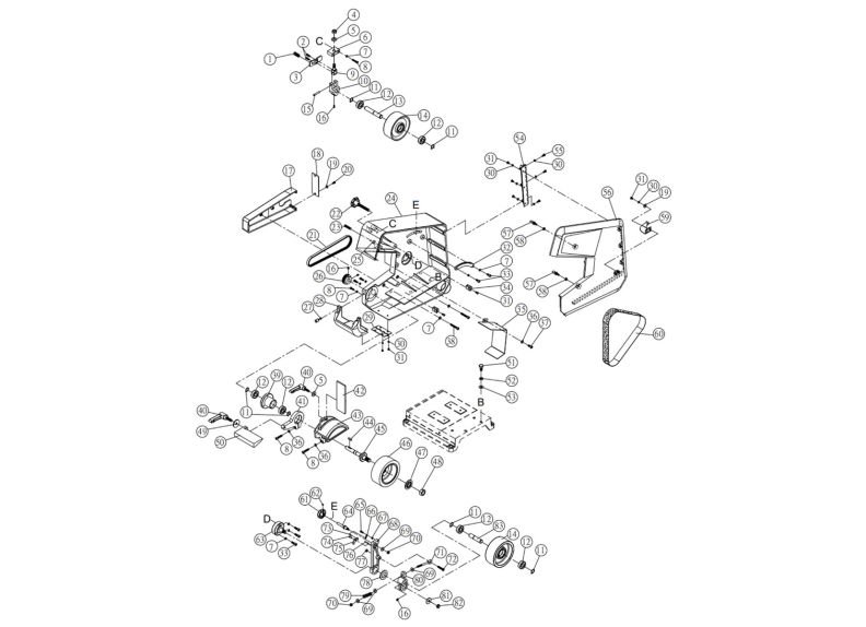 BGB-260-1 Belt and Housing Assembly