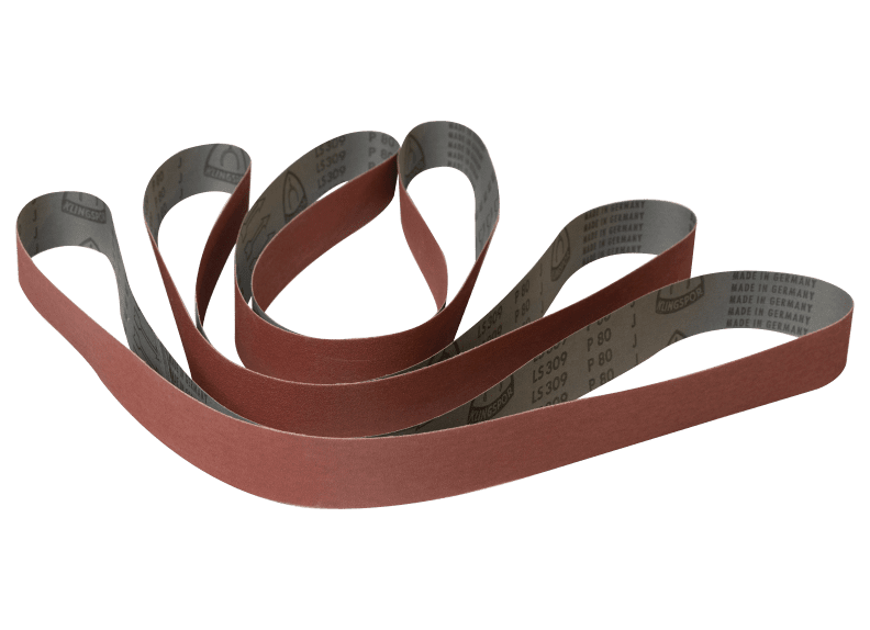 Aluminum Oxide Sanding Belts, 2" x 72", 80 Grit (3-Pack)