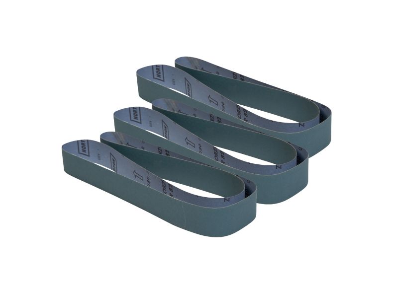 Zirconium Oxide Sanding Belts, 2" x 48", 180 Grit (3-Pack)